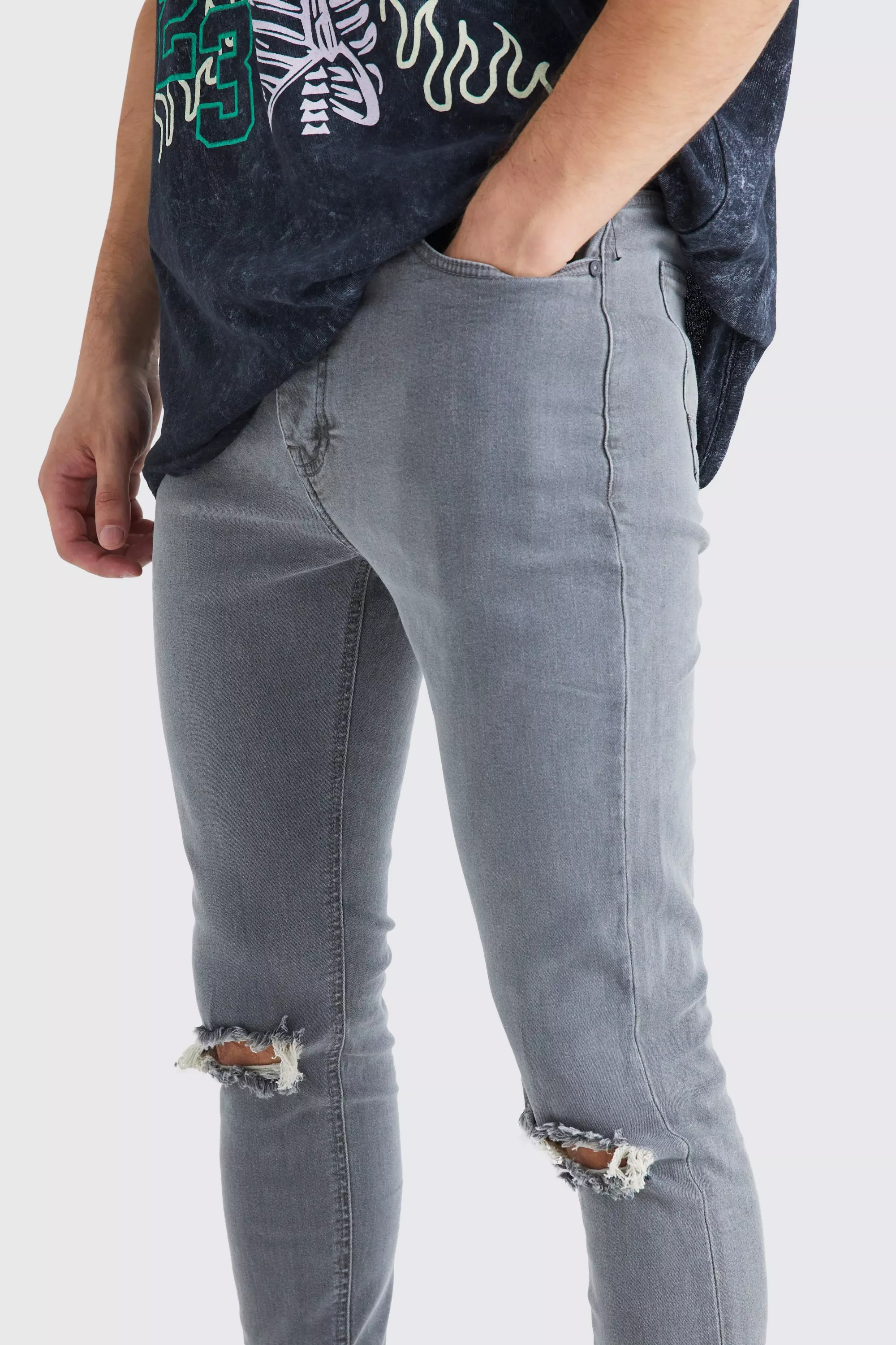 Topman mens best sale ripped jeans